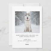 純粋な喜びのホリデー写真 シーズンカード (裏面)