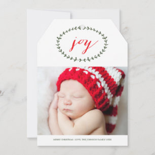 純粋な喜びの休日の写真カード シーズンカード