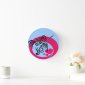 純粋な喜びの時計 ラウンド壁時計 (ホーム)