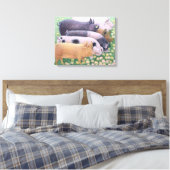 純粋な喜び キャンバスプリント (インサイチュ (寝室))