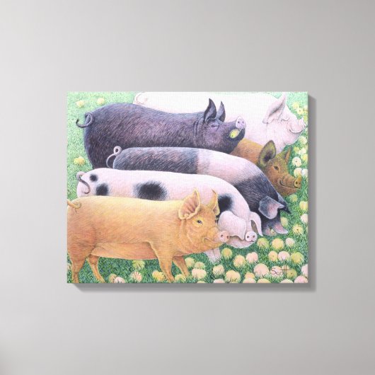 純粋な喜び キャンバスプリント (正面)