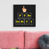 純粋な天才 キャンバスプリント (インサイチュ (リビング))