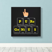 純粋な天才 キャンバスプリント (インサイチュ (ウッドフロア))