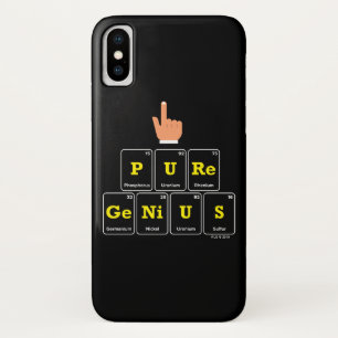 純粋な天才 iPhone X ケース
