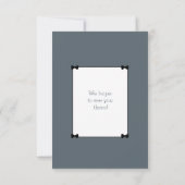 純粋な子犬 |かわいい赤エレガントちゃんシャワー 招待状 (裏面)