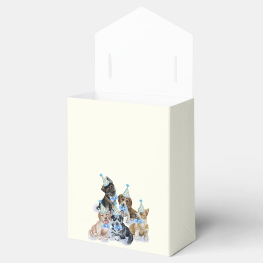 純粋な子犬 |犬テーマ誕生日パーティーありがとう フェイバーボックス (オープン)