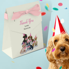純粋な子犬 |犬テーマ誕生日パーティーありがとう フェイバーボックス