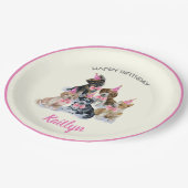 純粋な子犬 |犬テーマ誕生日パーティー用品 ペーパープレート (アングル)