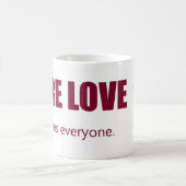 純粋な愛-皆を選びます-寂しいデザイン コーヒーマグカップ (中央)