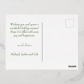 純粋な歓喜 箔シーズンポストカード (裏面)