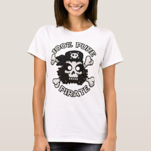 純粋な海賊女性タンク Tシャツ