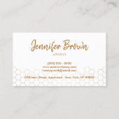 純粋な生のハチミツバチアピアニカム 名刺 (裏面)