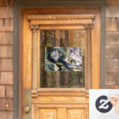 純粋な生活を送るカプチンサル ウィンドウサイン (ホームデコレーション)