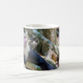 純粋な生活を送るホワイトヘッドキャプチン コーヒーマグカップ (中央)