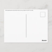 純粋な生活 ホワイトヘッドのカプチンサル ポストカード (裏面)