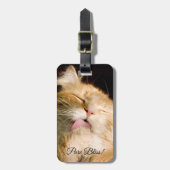 純粋な至福 |メインクーンクローズアップ写真テンプレート ラゲッジタグ (正面縦)