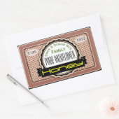 純粋な野カスタマイズ花蜜瓶 長方形シール (封筒)