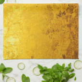 純粋な金ゴールドパターン/金ぱく キッチンタオル (折り畳み)