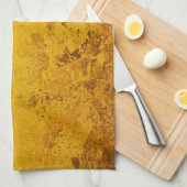 純粋な金ゴールドパターン/金ぱく キッチンタオル (四つ折り)