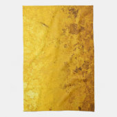 純粋な金ゴールドパターン/金ぱく キッチンタオル (縦)