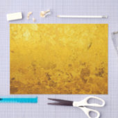 純粋な金ゴールドリーフパターン+テキスト/写真 薄葉紙 (クラフト)