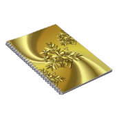 純粋な金ゴールド ノートブック (右側)