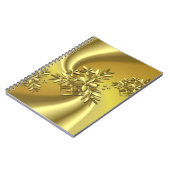 純粋な金ゴールド ノートブック (左側)