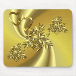 純粋な金ゴールド マウスパッド