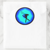 純粋な雪スキー 楕円形シール (バッグ)