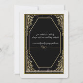 純粋な黒と金の優雅さ セーブザデート (裏面)