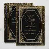 純粋な黒と金の優雅さ、 セーブザデート (正面/裏面)