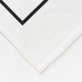 純粋な黒の栄養ファクト黒の歴史の月 フリースブランケット (角)