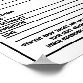 純粋な黒の栄養ファクト黒の歴史の月 ポスター (角)