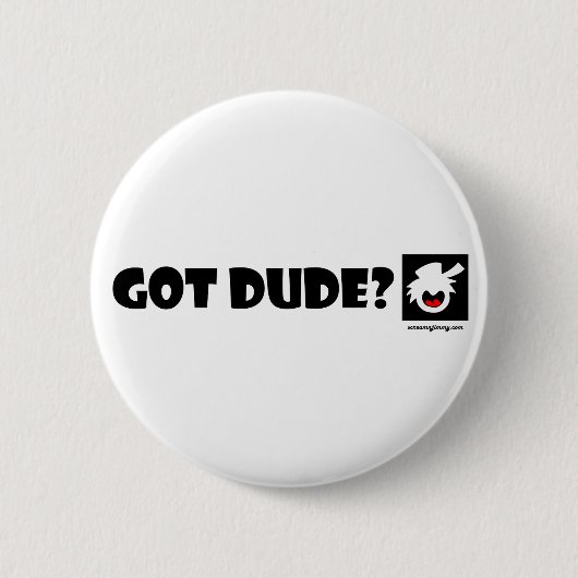 純粋なDUDE-1磁石、ステッカー、ボタン 缶バッジ (正面)