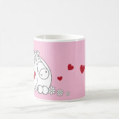 純粋なImpossimals® -かわいらしいピンク コーヒーマグカップ (中央)