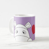 純粋なImpossimals® -生意気な薄紫 コーヒーマグカップ (正面左)