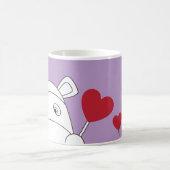 純粋なImpossimals® -生意気な薄紫 コーヒーマグカップ (中央)