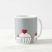 純粋なImpossimals® -素晴らしい灰色 コーヒーマグカップ (正面右)