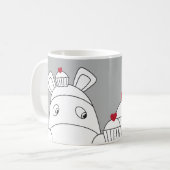 純粋なImpossimals® -素晴らしい灰色 コーヒーマグカップ (正面左)