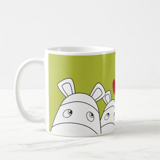 純粋なImpossimals® -豪華な緑 コーヒーマグカップ (左)