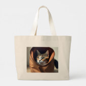 純粋に愛らしい ラージトートバッグ (裏面)