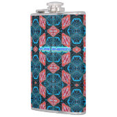 純粋エネルギーフラクタル未来的パターン フラスク (左)