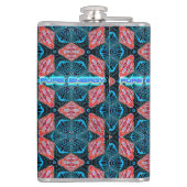 純粋エネルギーフラクタル未来的パターン フラスク (裏面)