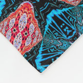 純粋エネルギーフラクタル未来的パターン フリースブランケット (角)