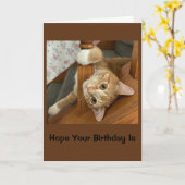 純粋ハッピーバースデー カード (黄色い花)