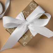 純粋伝統的白 サテンリボン