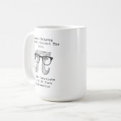 純粋数学における点のつながりを学生に理解させる コーヒーマグカップ (正面左)