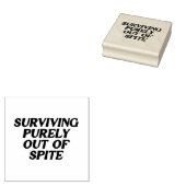 純粋生き延びに悪意で ラバースタンプ (押印)