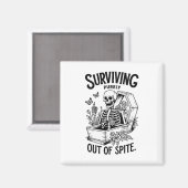 純粋生き延びに悪意に満ちたゴシック骨格から マグネット (正面/裏面)