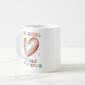 純粋生き延びに悪意に満ちた人生の魅力から コーヒーマグカップ (正面左)